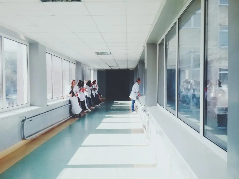 Hospital corridor (stock photo)